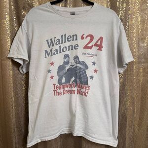 Gildan Morgan Wallen Post Malone Cotton Graphic Tee Used Large
